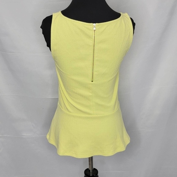 ANN Taylor Neon Yellow Tank with Flair Waist - Picture 6 of 12